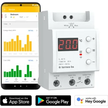 Termostat DS ELECTRONICS Terneo BX - chytrý termostat s Wi-Fi 99976876