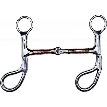Udidlo pro koně Westernové udidlo tréninkové - Feeling nerezová páka s mědí 12,5 cm