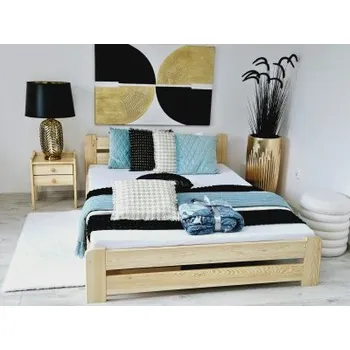 Postel Nabytek-dreveny.cz Dřevěná manželská postel MD 02 160x200 cm borovice masiv Barva postele: Ořech