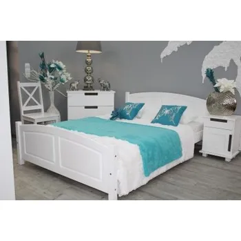 Postel Nabytek-dreveny.cz Dřevěná manželská postel MD 13 180x200 cm borovice masiv Barva postele: Ořech