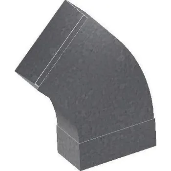 Vzduchotechnické potrubí UNITRADE HK Oblouk 45° 55x220 horizontální