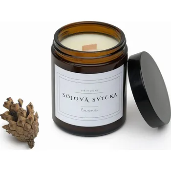Svíčka Sójová svíčka Lesní Druh: Dřevěný knot