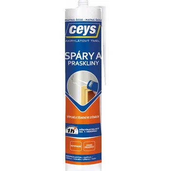 Průmyslové lepidlo Ceys akrylátový tmel na spáry a praskliny, 280 ml, matná bílá