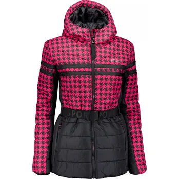 Dámská zimní bunda ALTISPORT DEBORA ČERNÁ/RŮŽOVÁ M
