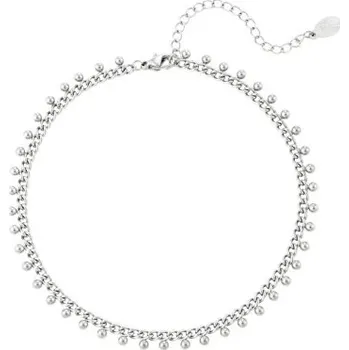 Náramek ORNAMENTI Náramek na kotník Dots silver