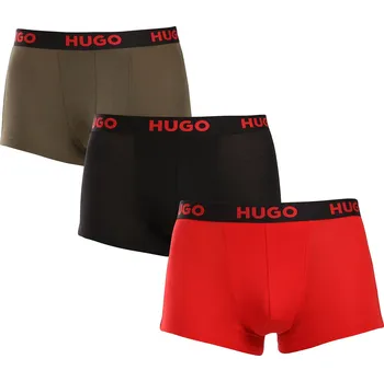 3PACK pánské boxerky HUGO vícebarevné (50496723 965) L Možnost vrácení zboží ZDARMA do 120 dnů!
