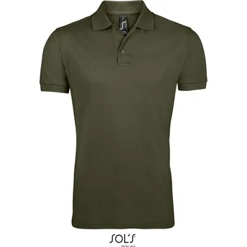 Pánská móda Pánské piqué polo z těžké bavlny Prime Men army 3XL