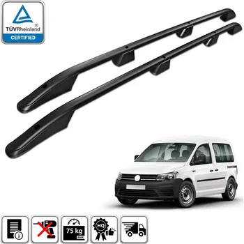 Příčník na automobil Podélné nosiče černé Volkswagen Caddy MAXI, r.v. 2005-2020