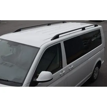 Příčník na automobil Podélné nosiče černé Volkswagen T6, krátká verze L1