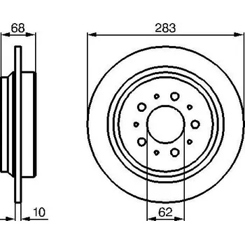 Brzdový kotouč Brzdový kotouč BOSCH 0 986 478 445
