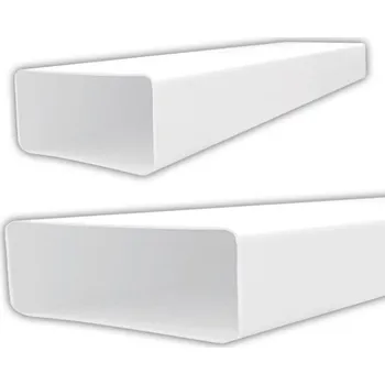 Vzduchotechnické potrubí UNITRADE HK Čtyřhranné plastové potrubí 110x55 mm / délka 1 metr