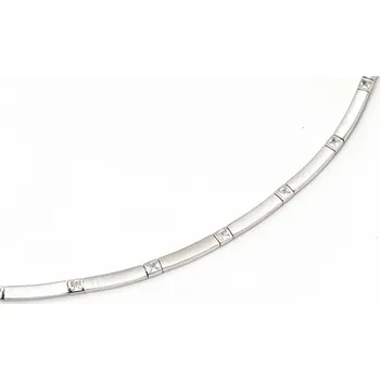 Náhrdelník Dámský stříbrný článkový náhrdelník STNAH245F + dárek zdarma