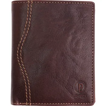 Peněženka Pánská kožená peněženka na výšku Poyem 5235 hnědá