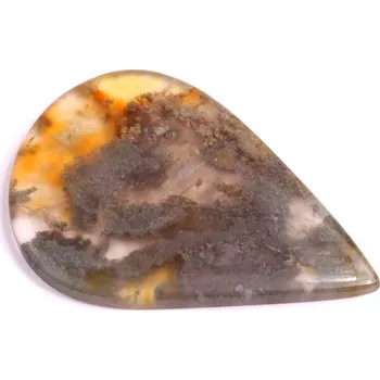Korálek Kabošon Red Moss Agate č.2712 (44x31x4mm)