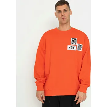 Pánská mikina Volcom Fa Keutchi Crew (bright red) M, červená