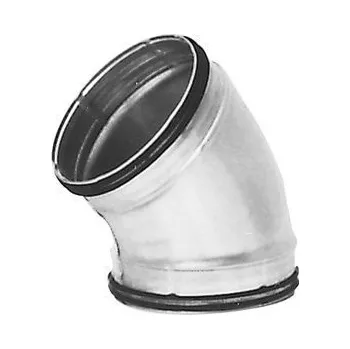 Vzduchotechnické potrubí UNITRADE HK OK - Oblouk lisovaný 45° - Průměr: 80