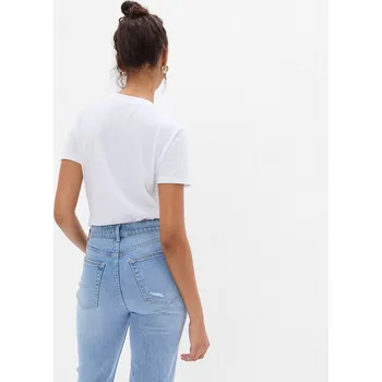 Dámské tričko Tričko GAP Basic Crewneck Tee Fresh White M