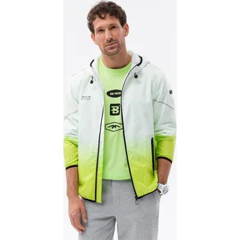 Pánská větrovka Pánská bunda Ombre Ombre šedá | světle zelená 2266645