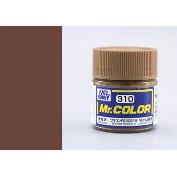 Modelářská barva Mr. Color 310 - FS30219 Brown - Hnědá (10ml) - Gunze C310