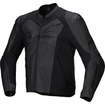 Moto oblečení Kožená bunda na motorku Alpinestars Faster 3 Airflow černo-černá 64