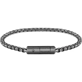 Náramek Maserati Moderní pánský náramek Iconic JM223ATK23 + 2 měsíce na vrácení zboží