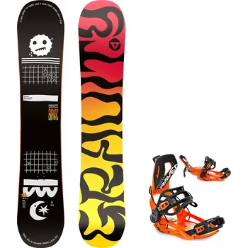 Snowboard Gravity snowboards Snowboard komplet Gravity Empatic 25/26 + vázání Fastec FT360 orange Velikost: 160 cm, Velikost vázání: M