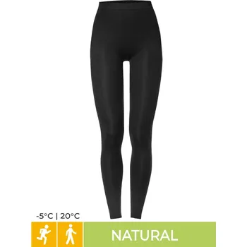 Iron-ic Dámské kašmírové dlouhé legíny Barva: Black, Velikost: S/M