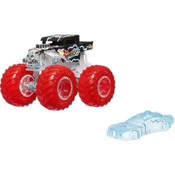 autodráha Hot Wheels Monster Trucks Power Smashers truck červená kola