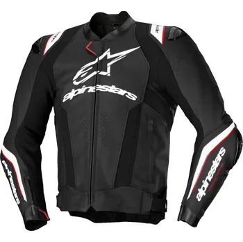 Sport Kožená bunda na motorku Alpinestars Missile 3 Ignition černo-bílá 54