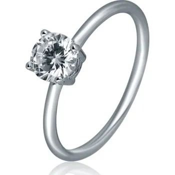 Prsten JVD Elegantní stříbrný prsten se zirkonem SVLR1129X61BI 58 mm + 2 měsíce na vrácení zboží