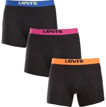 Boxerky 3PACK pánské boxerky Levis černé (701229547 001) L 701229547 001 Možnost vrácení zboží ZDARMA do 120 dnů!