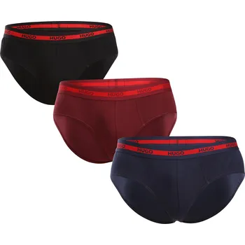 Slipy 3PACK pánské slipy HUGO vícebarevné (50517877 963) L Možnost vrácení zboží ZDARMA do 120 dnů!