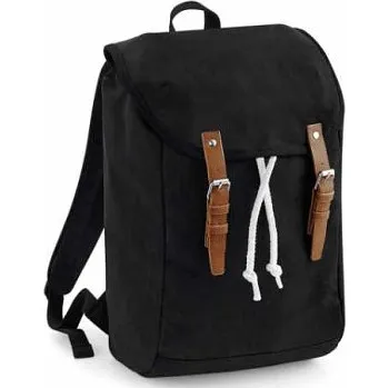 Městský batoh Plátěný batoh Camel bez kapes – černý / black (Plátěný batoh Camel bez kapes – černý / black)