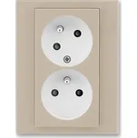 ABB 5513H-C02357 18 Zás. dvojnásobná s ochr. kolíky, s clonkami, s natoč. dutinou