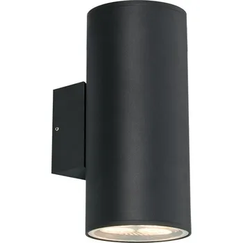 Prezent RETO XL venkovní nástěnné svítidlo 2x E27 60W bez zdroje 31cm kulaté IP54, matně černé