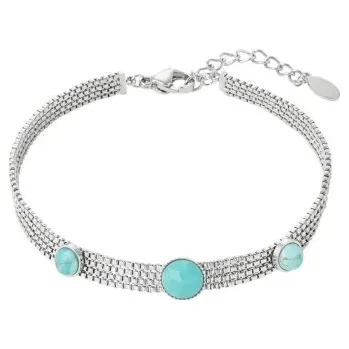 Náramek ORNAMENTI Náramek natural Stones silver