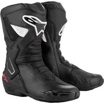 Moto obuv Dámské boty na motorku Alpinestars Stella SMX-6 3 černo-bílo-růžové 36