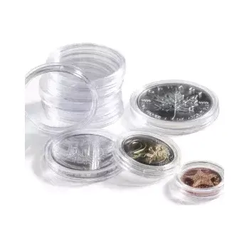 Obal pro sběratelský předmět Leuchtturm GRIPS 33 mm - kulaté kapsle na mince 100 ks