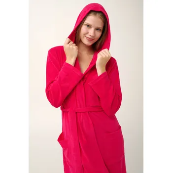Dámský župan Vamp - Župan froté s kapucí 20950 - Vamp Blossom m