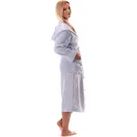 Dámský župan Siena s kapucí 3156 světle šedá - Vestis XXL