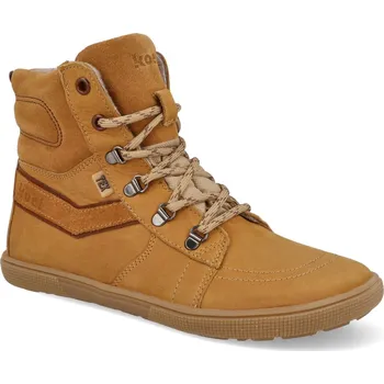 Dívčí obuv Barefoot zimní boty Koel - Derek Hydro warm hnědé Velikost: 35