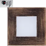 Emithor STEP LIGHT schodišťové svítidlo LED 1W 60lm 4000K 8,6cm hranaté IP20, rustikální