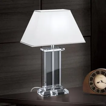 Lampička Orion LA 4-1202 - Křišťálová stolní lampa VERONIQUE 1xE27/60W/230V bílá/čirá