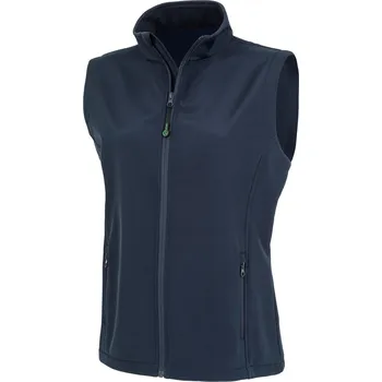 Dámská 2-vrstvá softshellová vesta "Printable" R 902F navy S