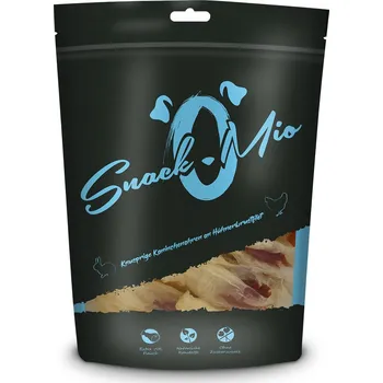 Pamlsek pro psa SnackOMio – křupavé králičí uši na kuřecím prsním filetu 70 g