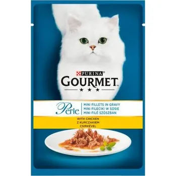 Purina Gourmet Perle krmivo pro kočky mini filety v omáčce s kuřecím masem 85 g