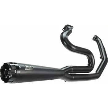 Výfuk pro motocykl Výfukový systém motocyklu ZARD FULL KIT EXHAUST SYSTEM 2:1 pro motocykl HARLEY DAVIDSON ROAD KING SPECIAL rok 2017-2023 viz popis, barva černá (kompletní homologovaný výfuk ZARD, řemeslná výroba Made In Italy)