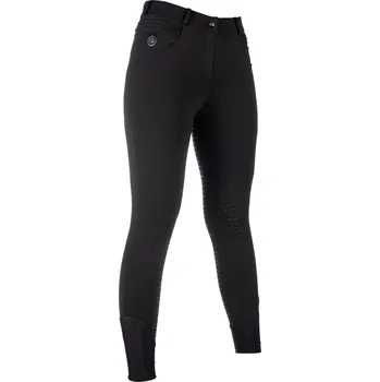 Vybavení pro jezdce HKM Rajtky jezdecké Comfort Style HKM, s gripem, integrovaným vyhříváním, černé 38