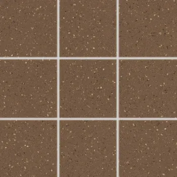 Dlažba Rako Compila dlaždice slinutá hnědočervená 10x10 (DAK11869)