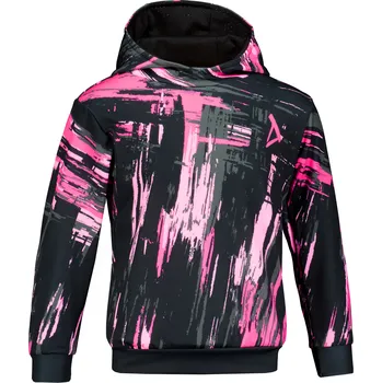 Chlapecká mikina Dětská funkční mikina premium ALTISPORT VOJ/ALK010MI01 ČERNÁ/SVĚTLE RŮŽOVÁ 146